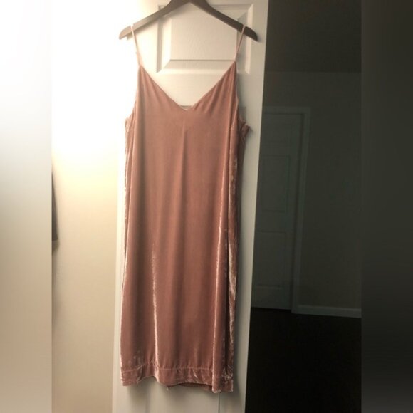 š24 HOUR SALE PRICEā¤ļøMARA HOFFMAN Pink Silk Blend Midi Dress Size Large - Picture 6 of 13